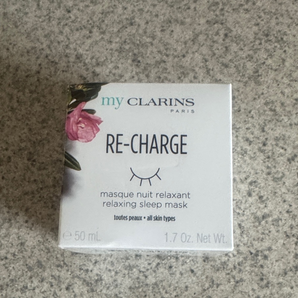 Clarins Re-Charge Relaxing Sleep Mask - White